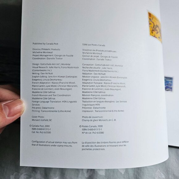 2000 - The Collection of Canada's Stamps Book - Without Stamps - Picture 4 of 7